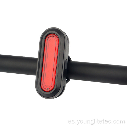 Cargo USB LED ADVERTENCIA Luz trasera de bicicleta